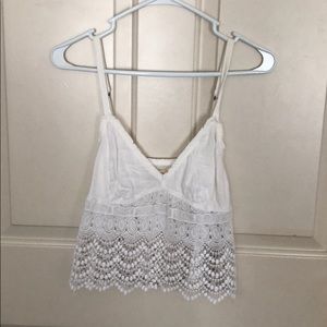 White crop top